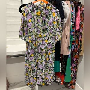 Donna Morgan purple lemon dress